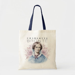 Tote Bag Charlotte Bronte Portrait de Richmond avec Fleurs