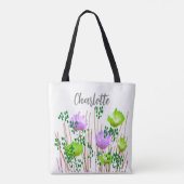 Tote Bag Charlotte Floral Monogram (Dos)