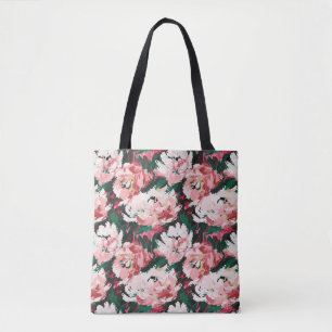 Tote Bag Charmante Abract Aquarelle Peonies