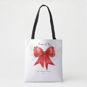 Tote Bag Charme d'arc de Noël (Devant)