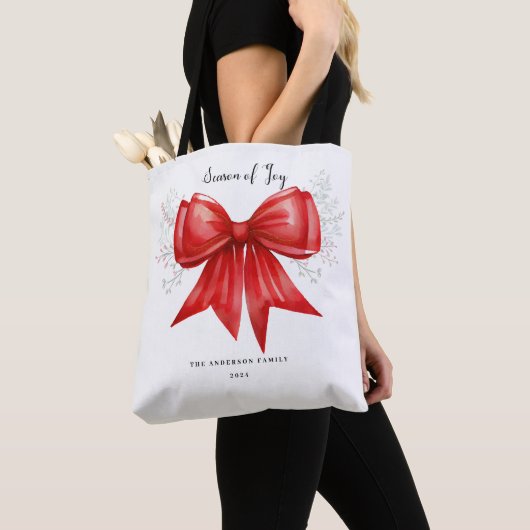 Tote Bag Charme d'arc de Noël (De près)
