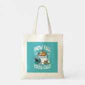 Tote Bag Charme d'hiver et cacao chaud - Appels de cacao d' (Dos)