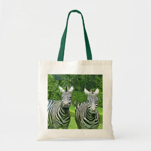 Tote Bag Charme du zèbre : Un couple gracieux dans la natur