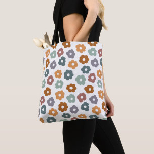 Tote Bag Charme floral et botanique rétro boho terreux