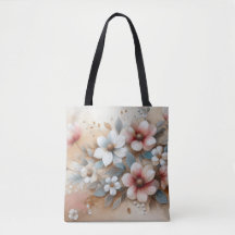Charme Floral Rose et Blanc