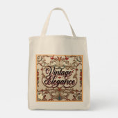 Tote Bag "Charme Vintage élégant" (Dos)