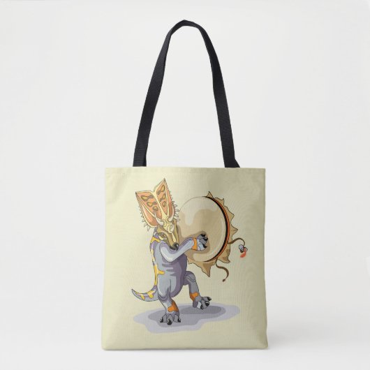 Tote Bag Chasmosaurus Dansant Un Rituel De Shaman (Devant)