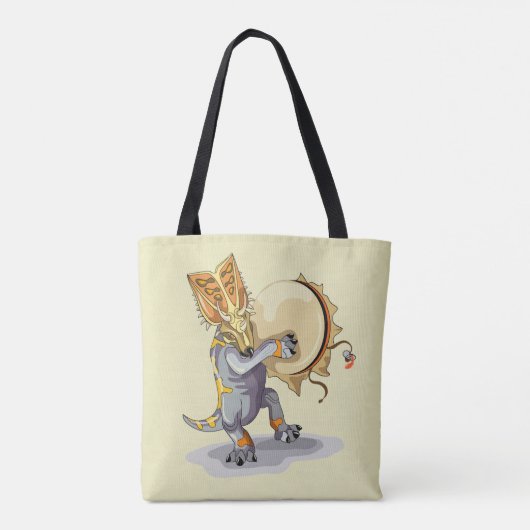 Tote Bag Chasmosaurus Dansant Un Rituel De Shaman (Dos)