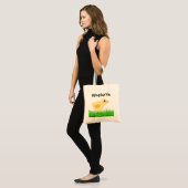 Tote Bag Chasse aux oeufs de Pâques aux enfants personnalis (Devant (modèle))