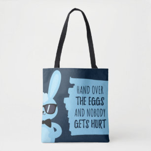 Tote Bag Chasse aux oeufs drôle mignonne