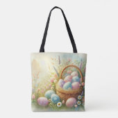 Tote Bag Chasse aux oeufs Pastel de Pâques (Dos)