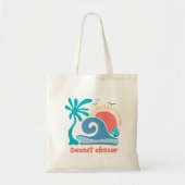 Tote Bag Chasseur de coucher de soleil Retro Boho (Devant)