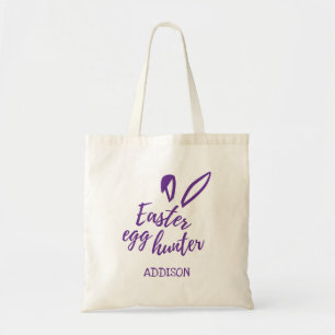Tote Bag Chasseur d'oeufs de Pâques personnalisé