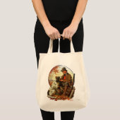Tote Bag Chasseur et épagneul (Devant (produit))
