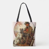 Tote Bag Chasseur et espagnol (Dos)