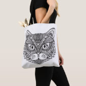 Tote Bag Chat 3 de style (De près)