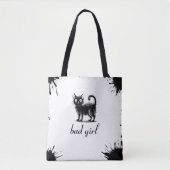 Tote Bag Chat à Doodle (Devant)