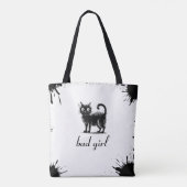 Tote Bag Chat à Doodle (Dos)
