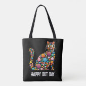 Tote Bag Chat à pois de la journée des points (Dos)