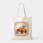 Tote Bag Chat abyssin conduisant une voiture (Dos)