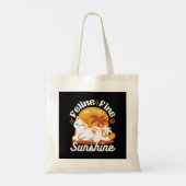Tote Bag Chat adorable se relaxer au soleil - Animal de com (Dos)