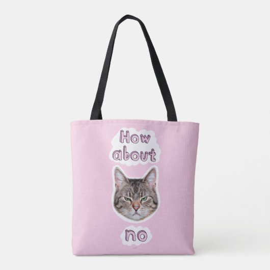 Tote Bag Chat agacé (Dos)