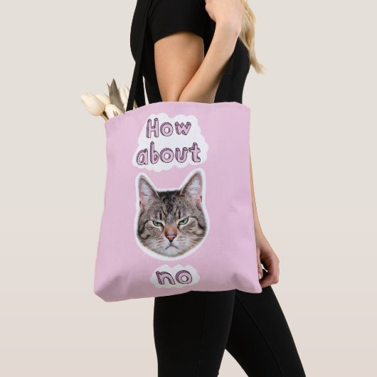 Tote Bag Chat agacé (De près)