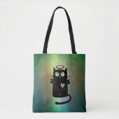 Tote Bag Chat Angel Totalement Innocent (Devant)