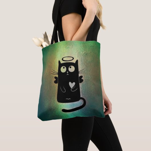 Tote Bag Chat Angel Totalement Innocent (De près)
