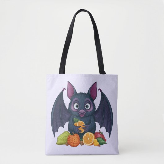 Tote Bag Chat aux fruits (Devant)