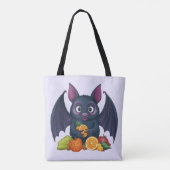 Tote Bag Chat aux fruits (Dos)