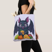 Tote Bag Chat aux fruits (De près)