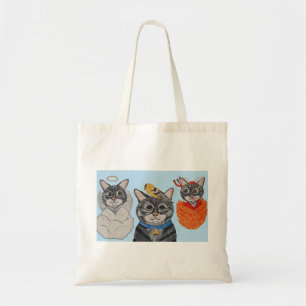 Tote Bag Chat avec ange et diable
