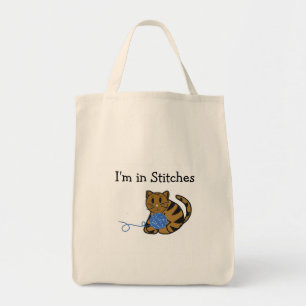 Tote Bag Chat avec Boule de Fer et dire