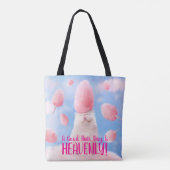 Tote Bag Chat Avec Coton Candy Cheveux (Dos)