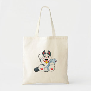Tote Bag Chat avec poisson