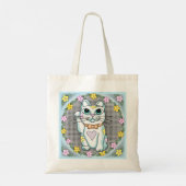 Tote Bag Chat Blanc Chanceux (Dos)