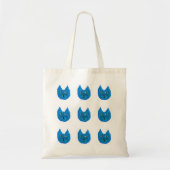 Tote Bag chat bleu (Devant)
