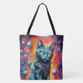 Tote Bag Chat bleu I (Dos)