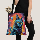 Tote Bag Chat bleu I (De près)