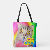 Tote Bag Chat Boire à la rousse (Dos)