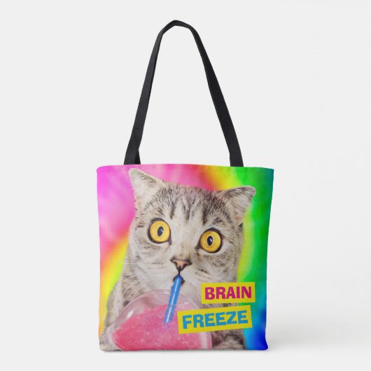 Tote Bag Chat Boire à la rousse (Dos)