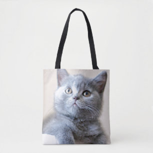Tote Bag Chat britannique gris de Shorthair