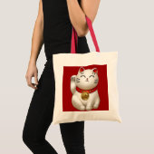 Tote Bag Chat chanceux (Devant (produit))