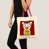 Tote Bag Chat chanceux (Devant (produit))