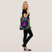Tote Bag Chat charmant à motif dentelle (Sur le modèle)