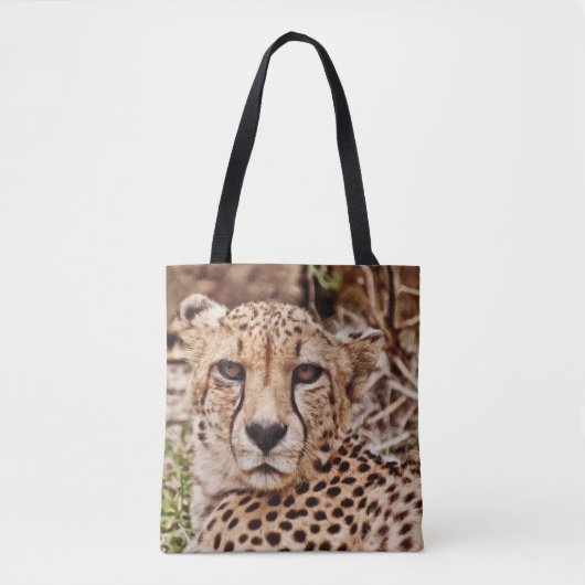 Tote Bag Chat Cheetah Moyen Big Fourre-tout (Devant)