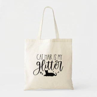 Tote Bag Chat cheveux est ma Parties scintillant