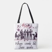 Tote Bag Chat, chien, Jazz (Dos)