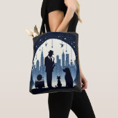 Tote Bag Chat, chien, Jazz (De près)